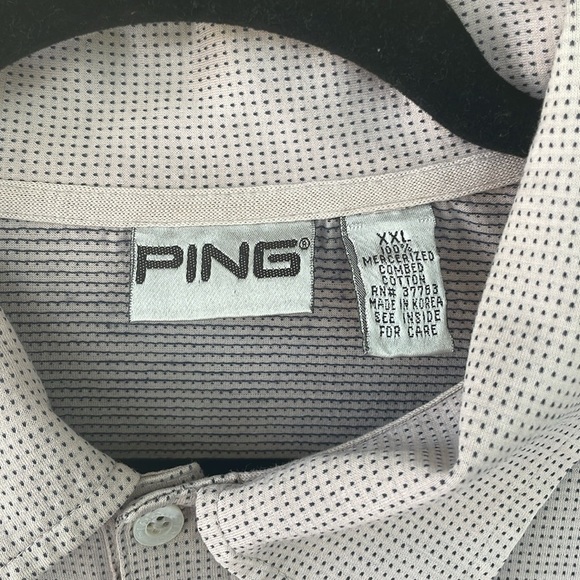 Vintage Ping Polo Shirt Short Sleeve Pacific Golf Country Club Cotton Size XXL - Picture 8 of 12